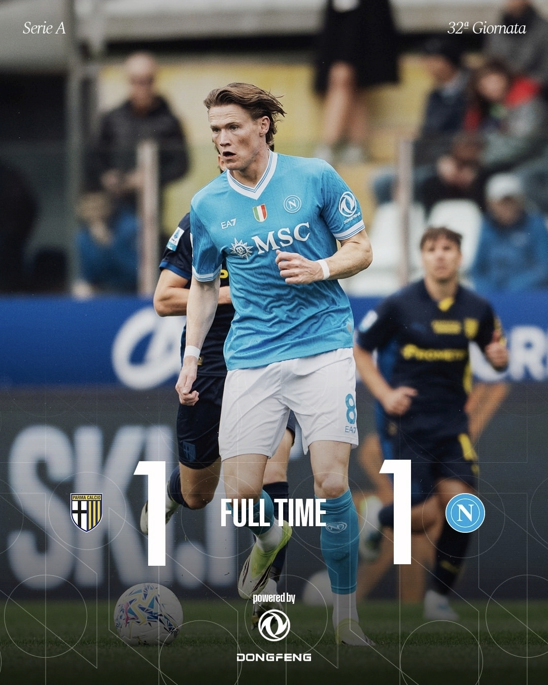 Parma 1-1 Napoli, passo falso degli azzurri