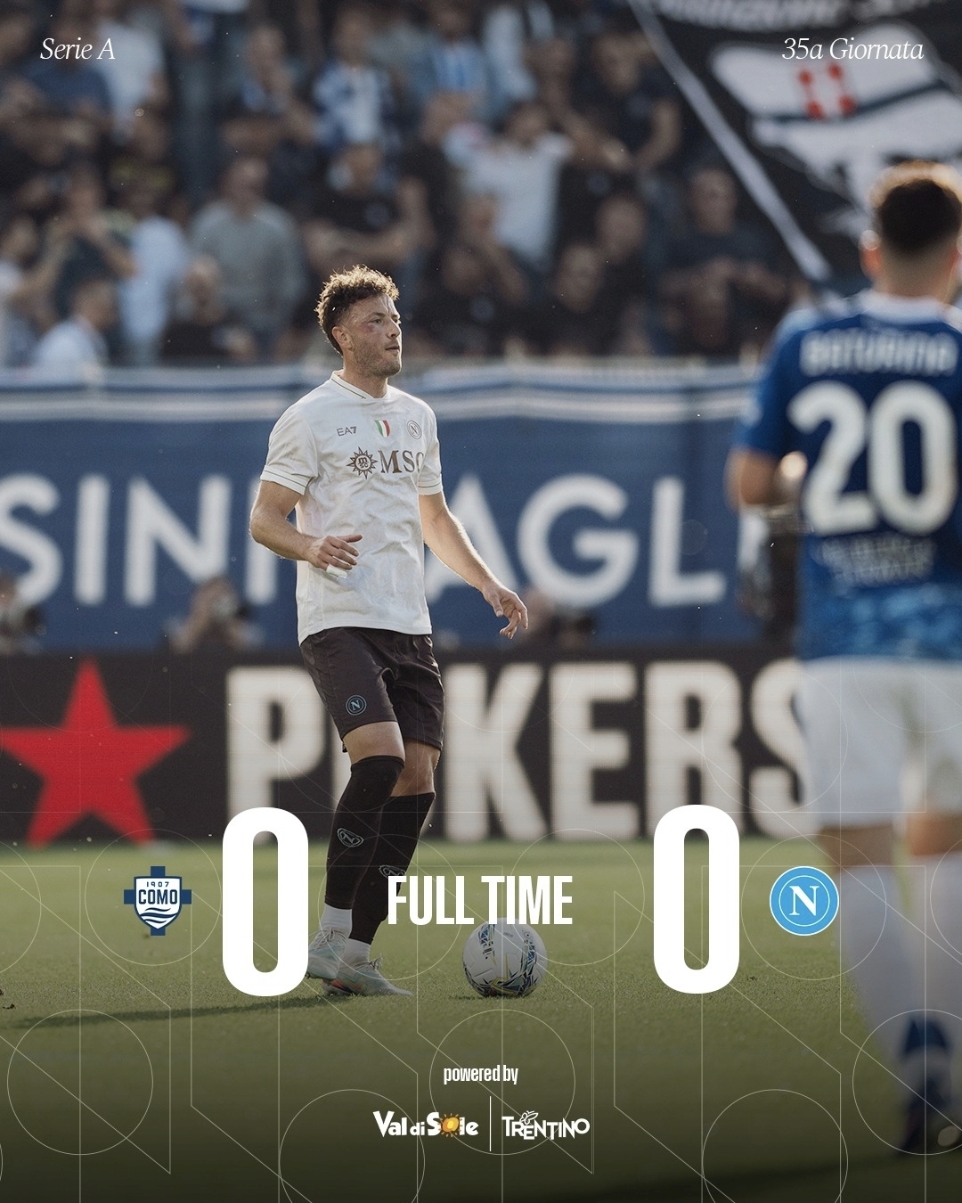 Como 0-0 Napoli, partita sottotono e noiosa